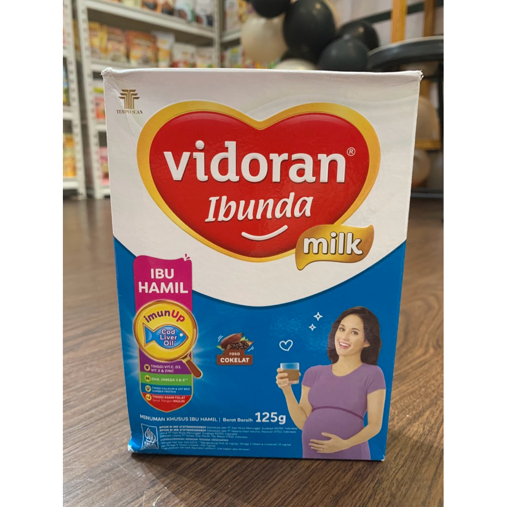 box vidoran Ibunda Rasa Coklat 125gr Susu Ibu Hamil - 1