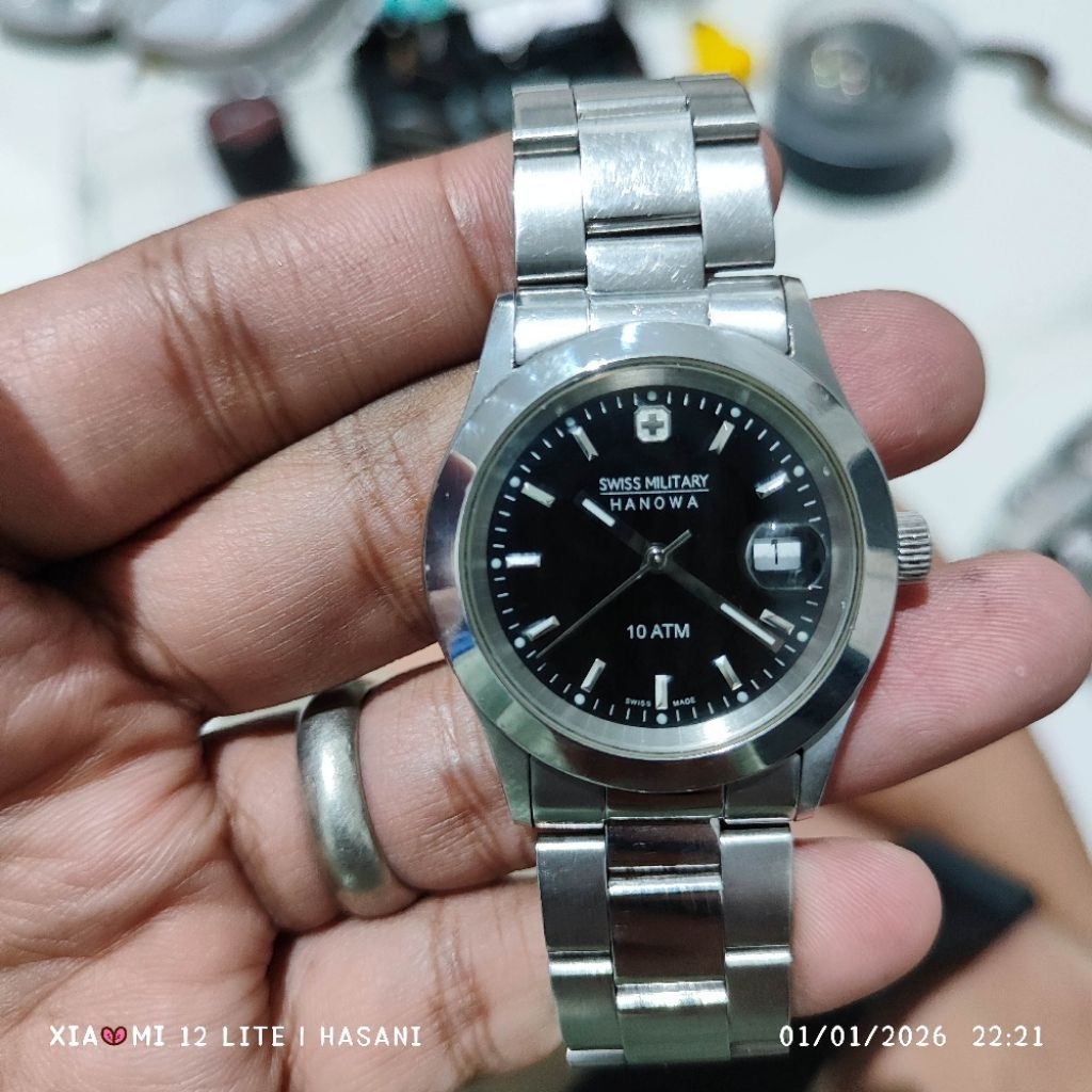 jam tangan Swiss military hanowa Swiss Made mesin ronda