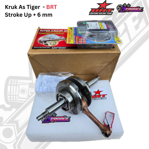 Kruk As Tiger - BRT - Naik Stroke 6 mm - Kruk As + Bearing