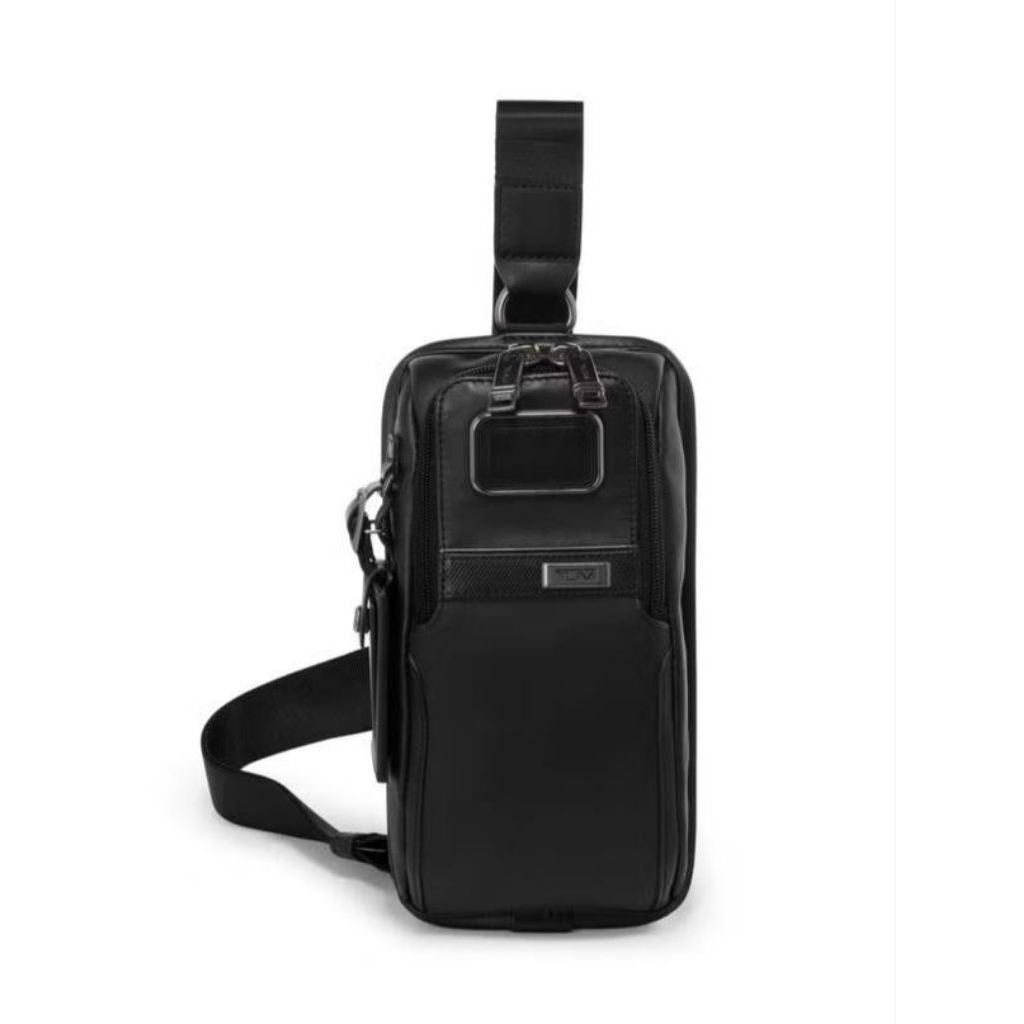 Tumi Compact Sling Bag All Leather Black