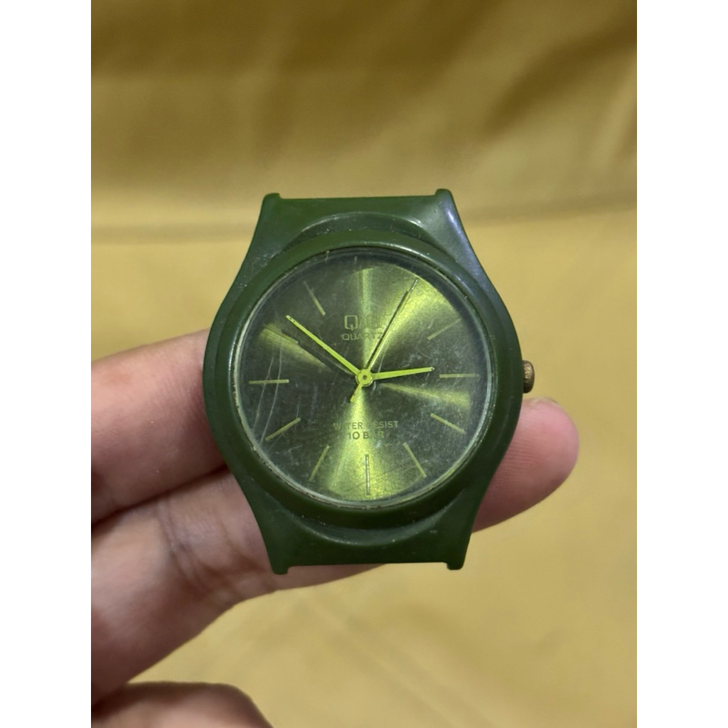 JAM TANGAN QQ GREEN QUARTZ