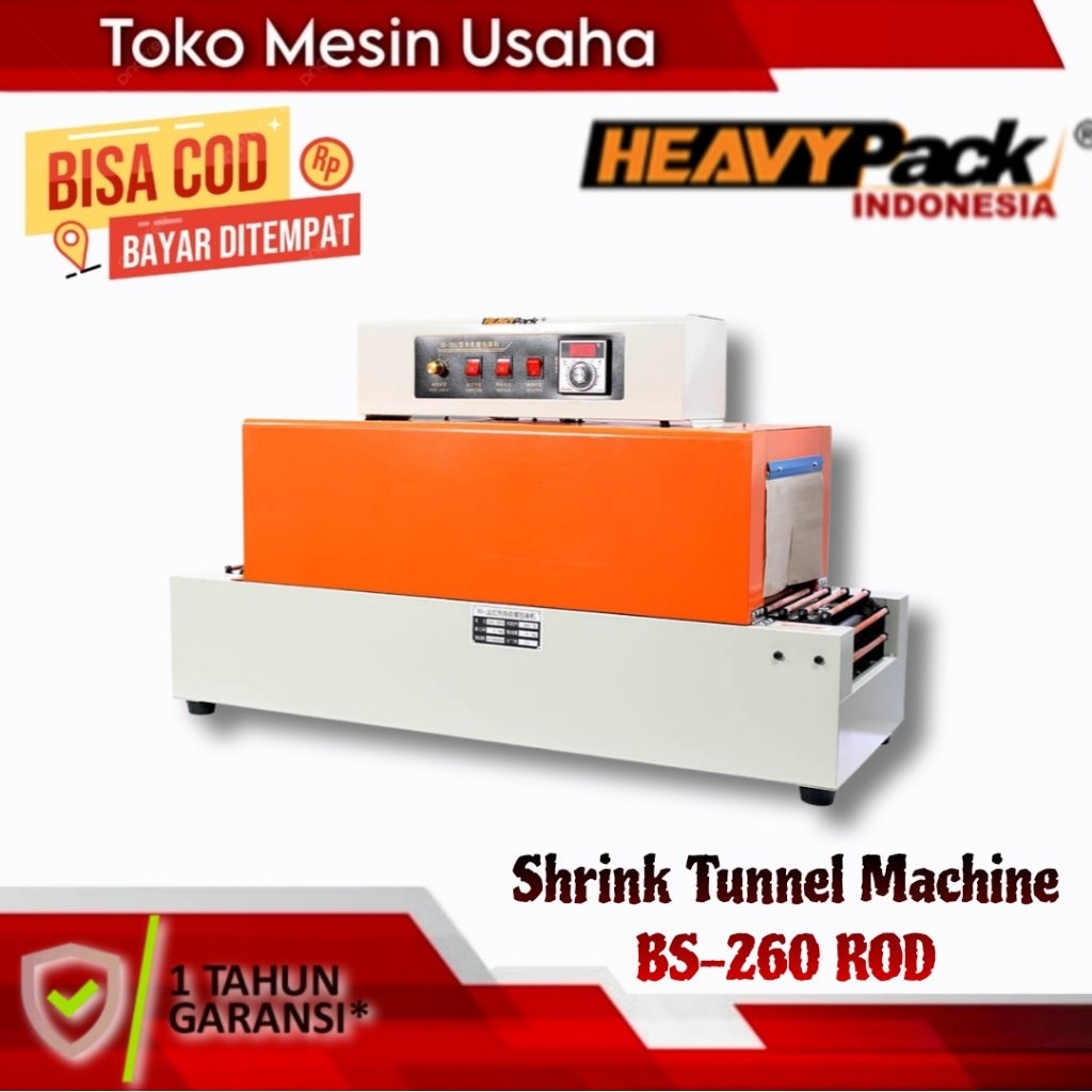 Mesin Shrink HEAVYPACK Shrink Tunnel Penyusut Plastik BS-260