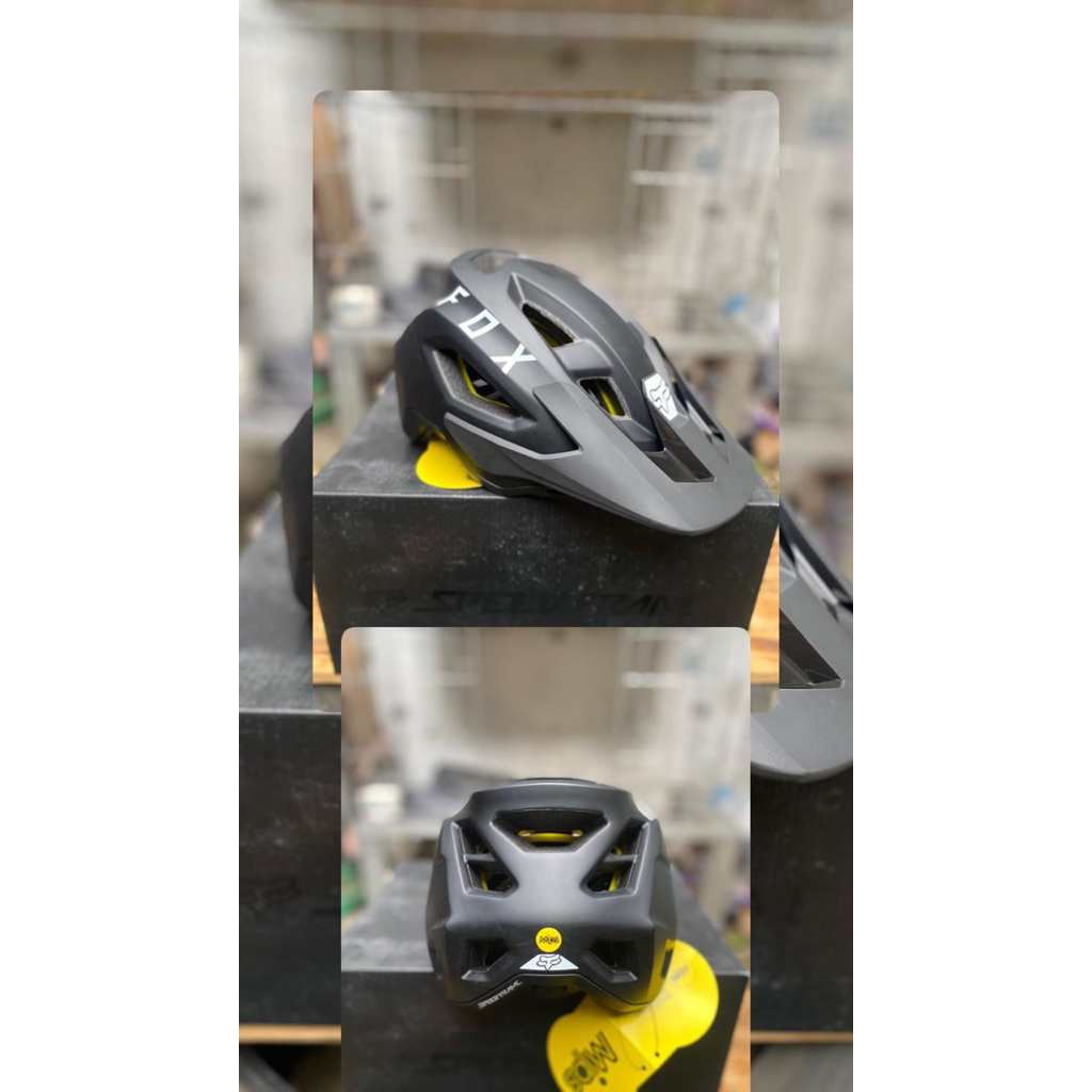 helm fox speedframe mips black