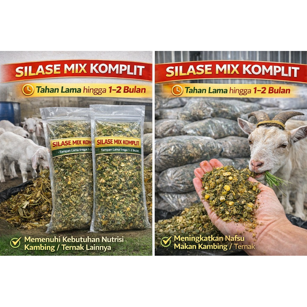 SILASE MIX KOMPLIT – Pakan Fermentasi Kambing & Ternak