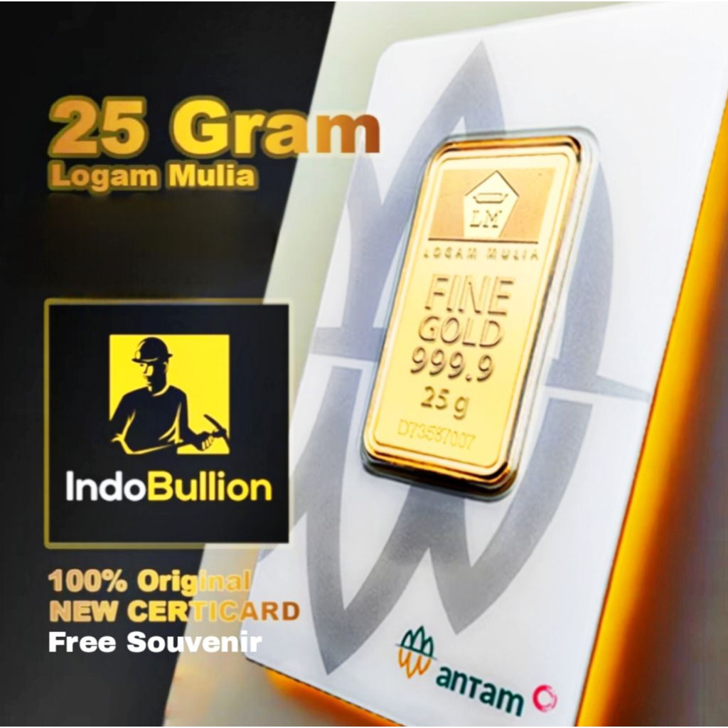 LM EMAS ANTAM 25 Gram, LOGAM MULIA TERBARU