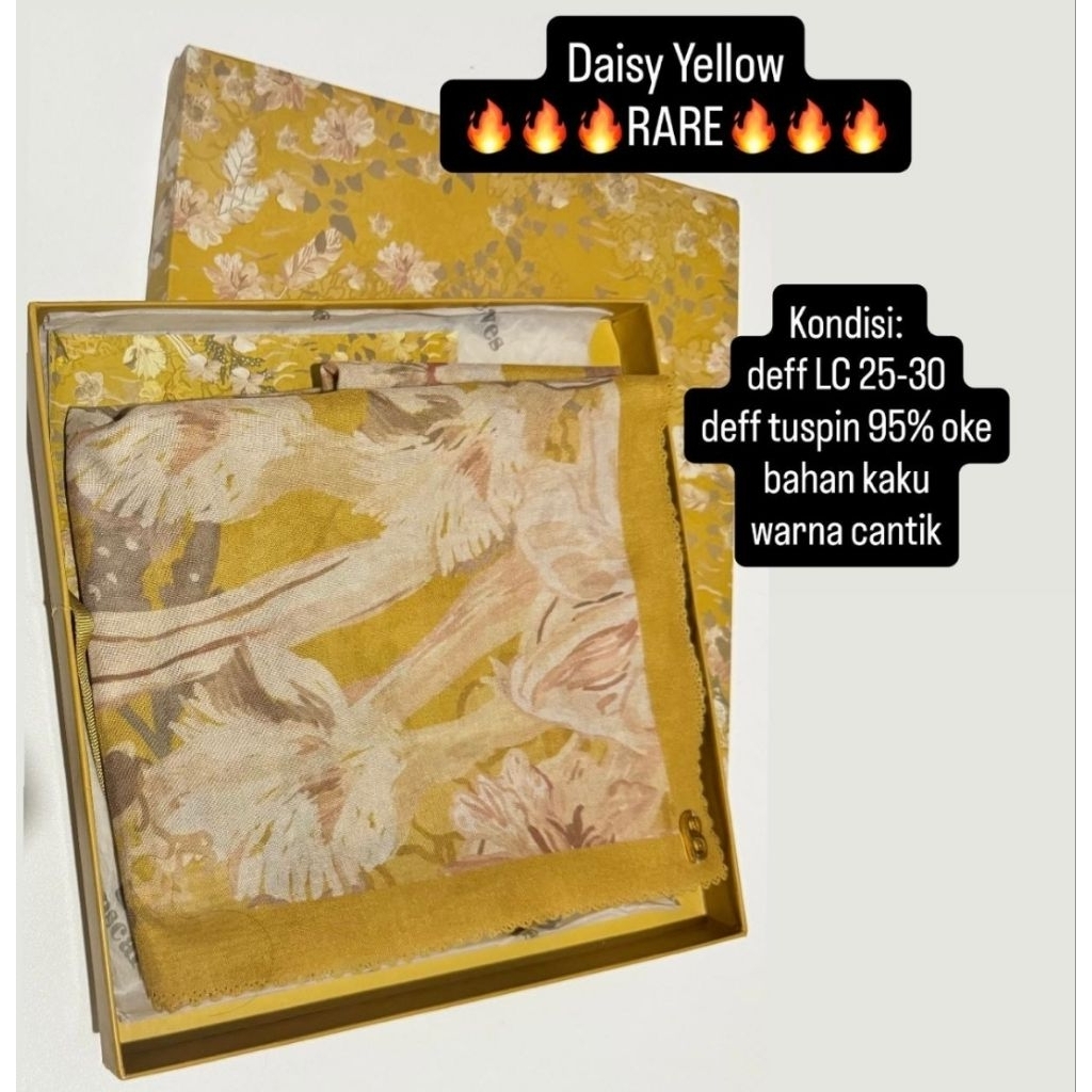 Daisy Yellow Fullsetbox Buttonscarves