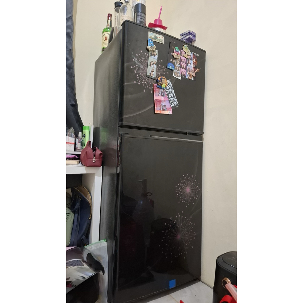 Sharp 2 Door Refrigerator SJ-317MG Dandelion-DP Dark Purple (kulkas 2 pintu SECOND)