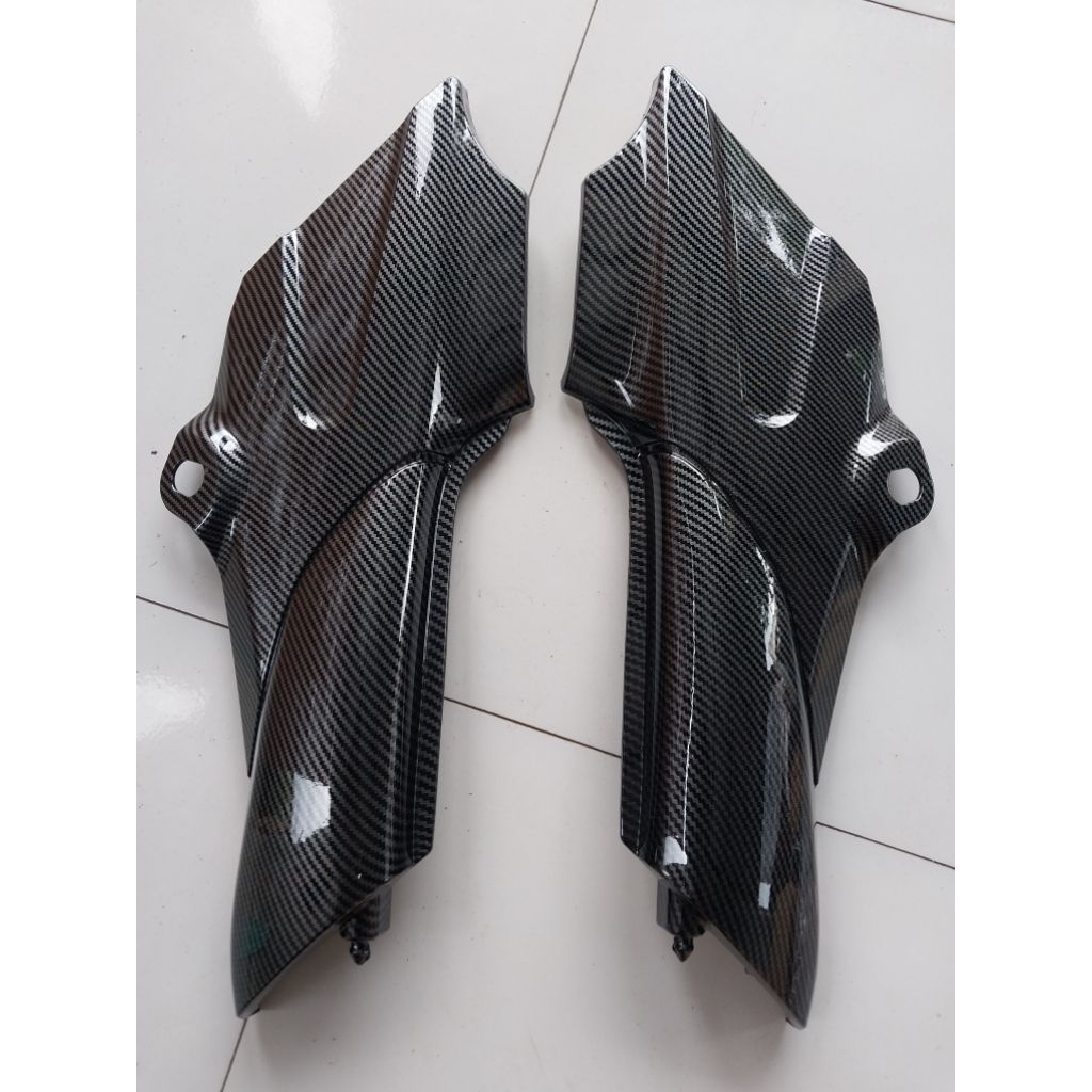 cover body samping box aki ninja r ninja ss carbon