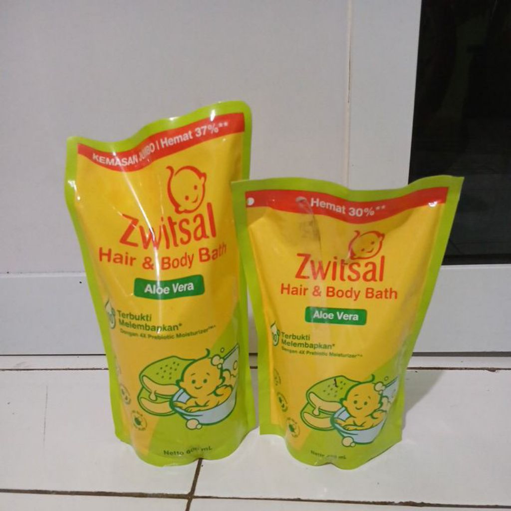 Sabun Zwitsal Baby Bath Hair & Body Aloe 400ml /600ml