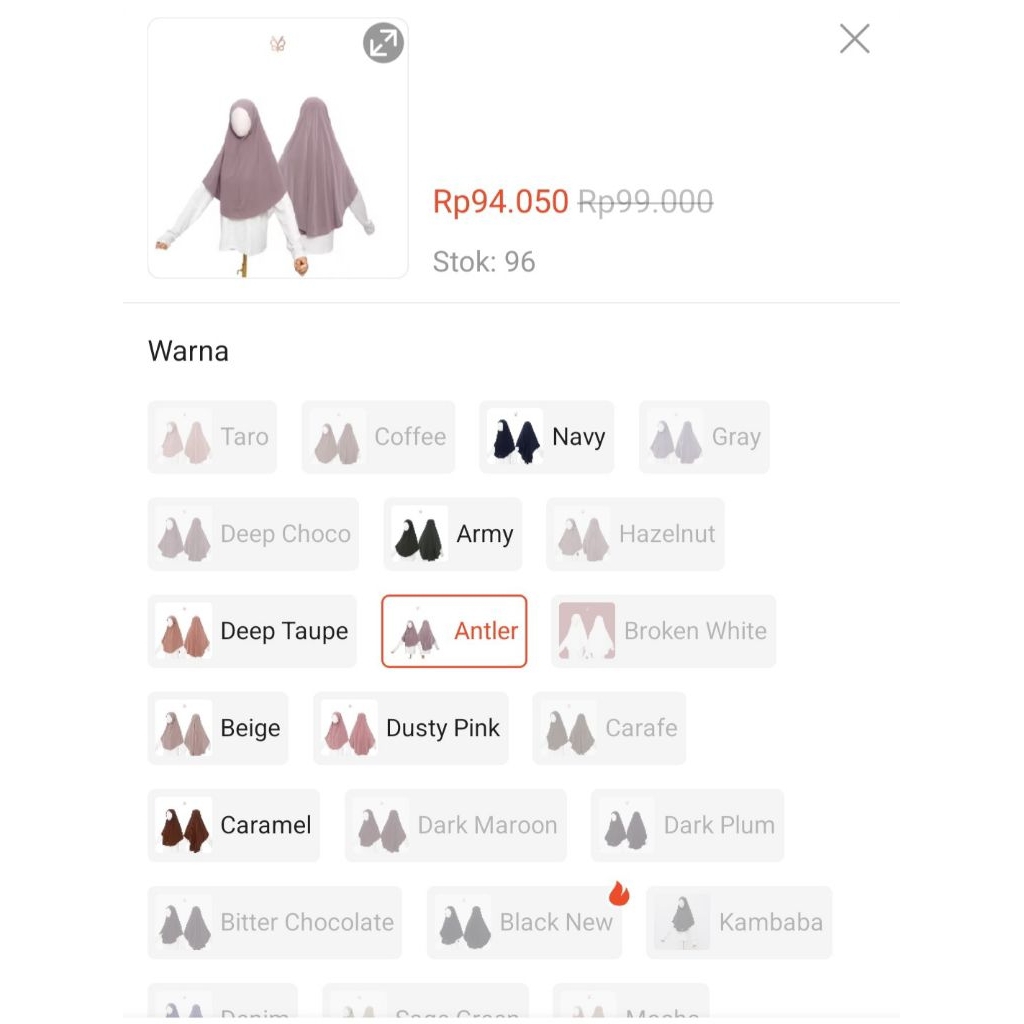 bergo sporty & pashmina serene  by yoora sarah