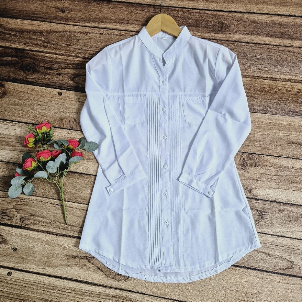 ATASAN SANTRI PUTRI PUTIH/KEMEJA SANTRIWATIPUTIH/KEMEJA WANITA
