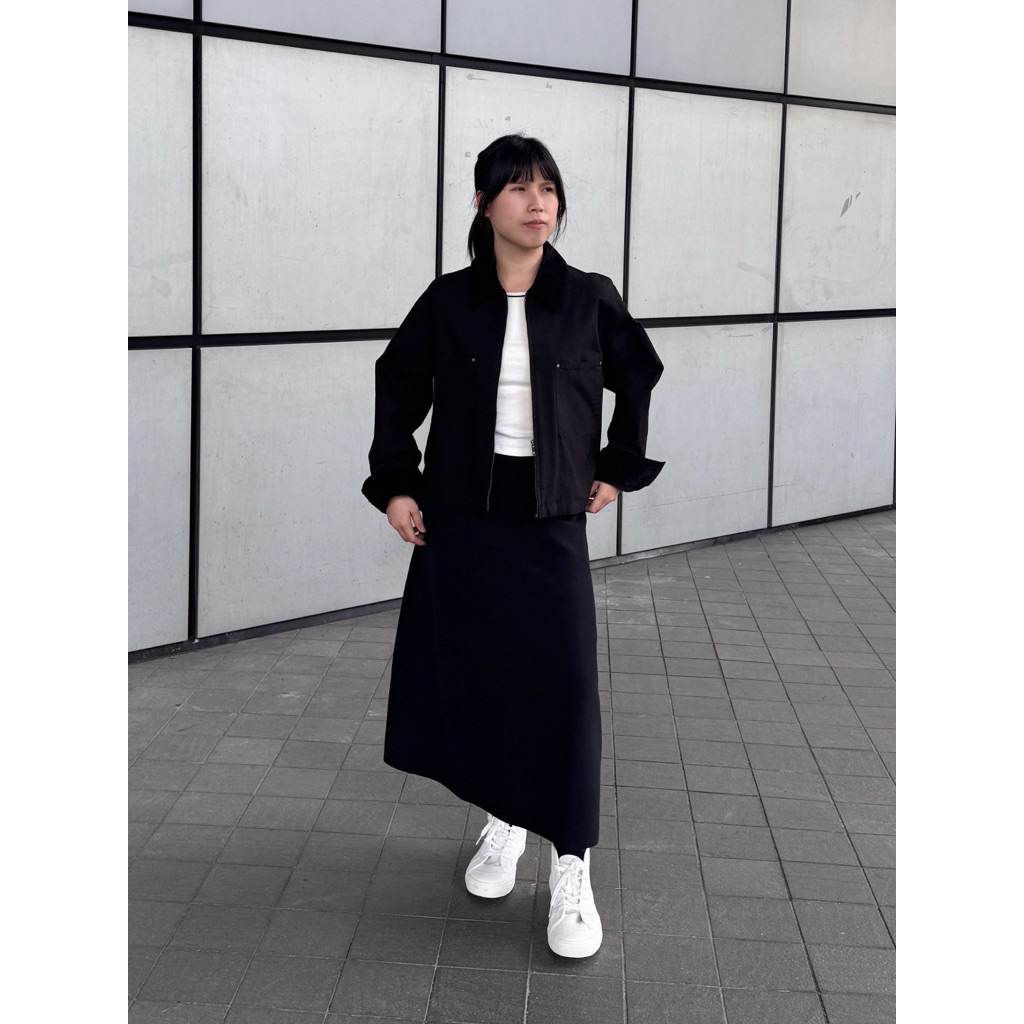 Rok Uniqlo U Jeans Midi