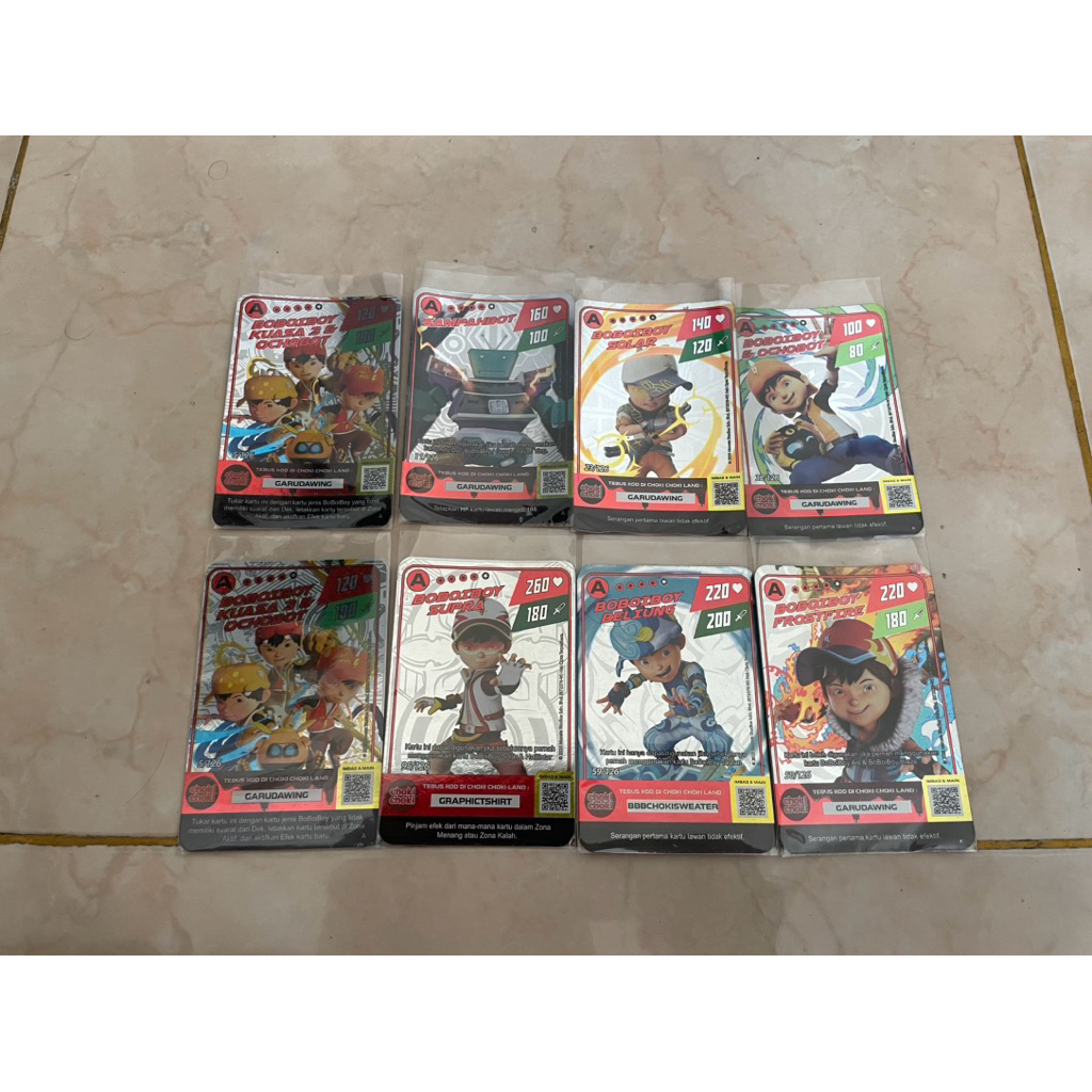 1  Pc Monsta Galaxy Card Boboiboy Hologram dan Emas Termurah Choki - Choki