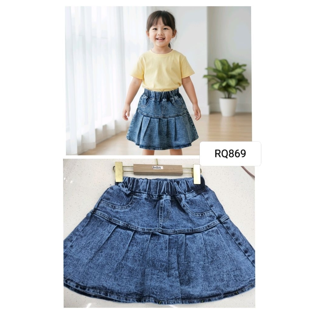 Grosir Rok Jeans Anak Perempuan/Cewek rok anak 1-5th Rok Jeans import