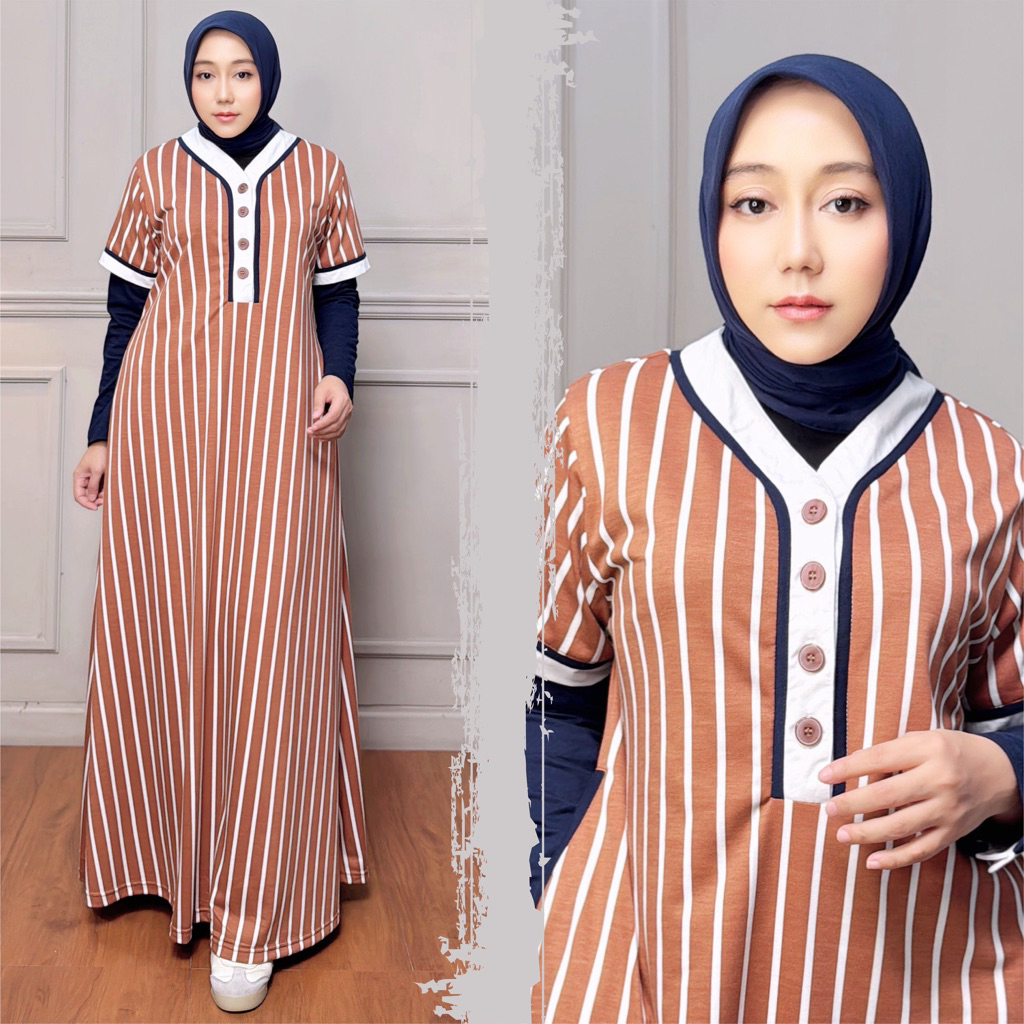 MOZHA SHAFURA. Cloth- CANDY SPORTY DRESS Bahan Candy Terry Halus Lembut Nyaman Gamis Sporty Branded 