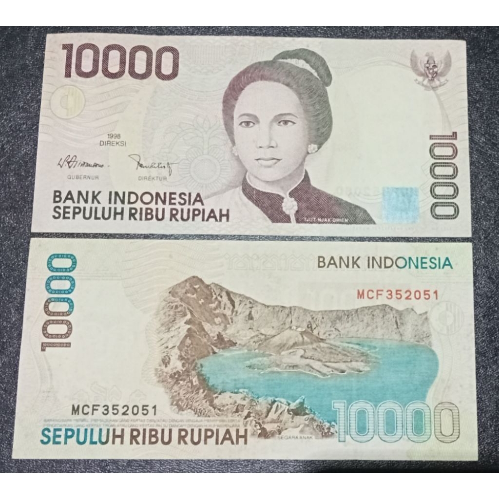 Uang Kuno 10 Ribu Tjut Njak Dhien th.1998
