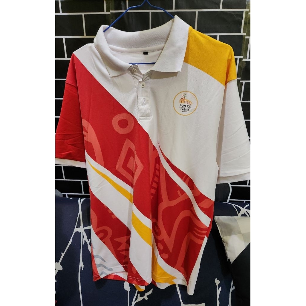 Baju kerah Official PON Papua 2021 Cabor Muaythai