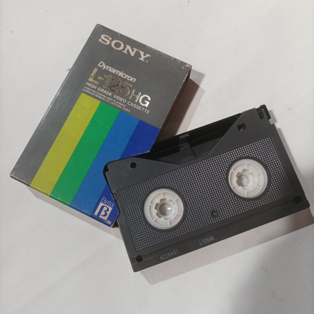 kaset betamax Sony dynamicron L-125 HG
