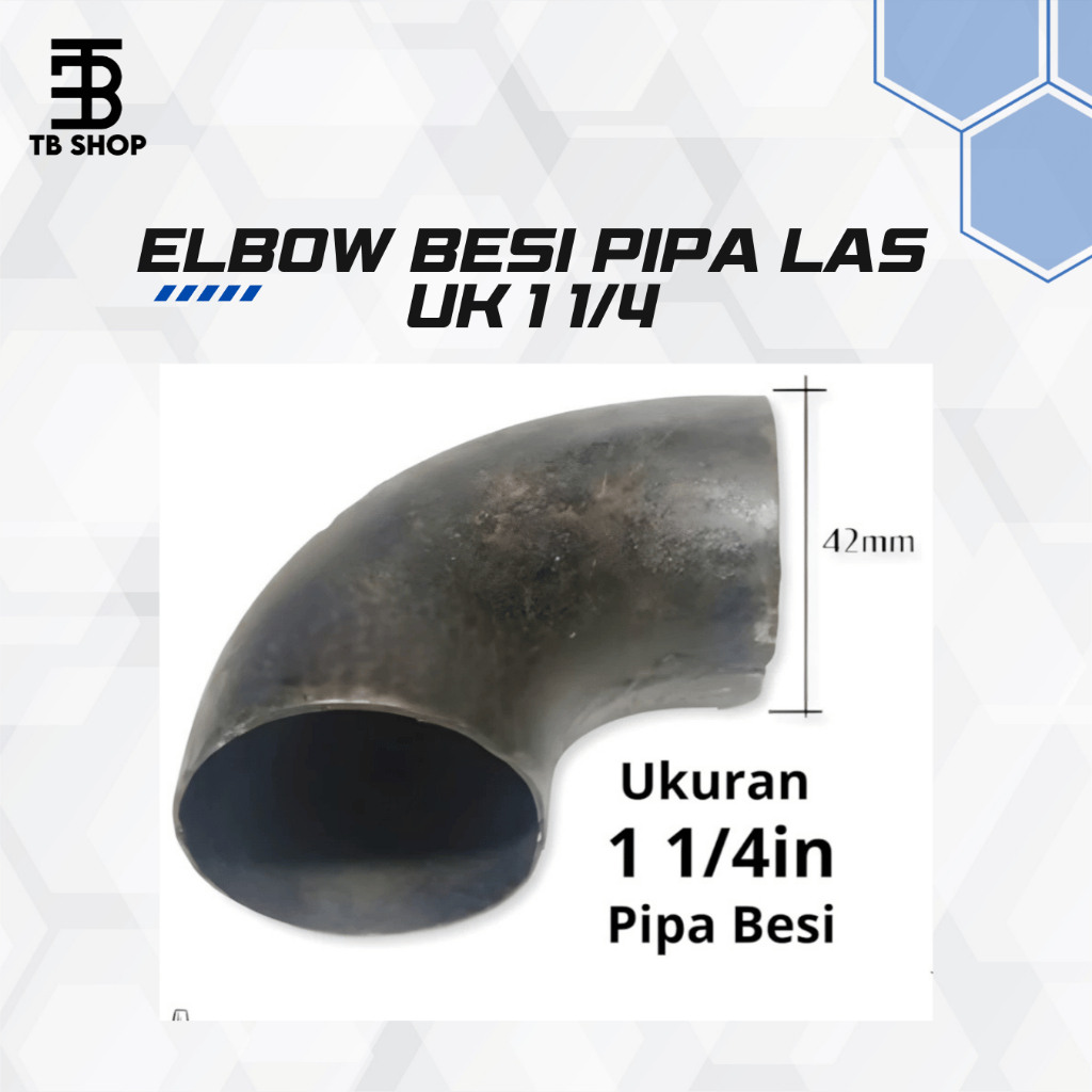 Elbow besi pipa las uk 1 1/4 inch elbo Lbow keni knee pipa las penyambung pipa besi 1 1/4 in