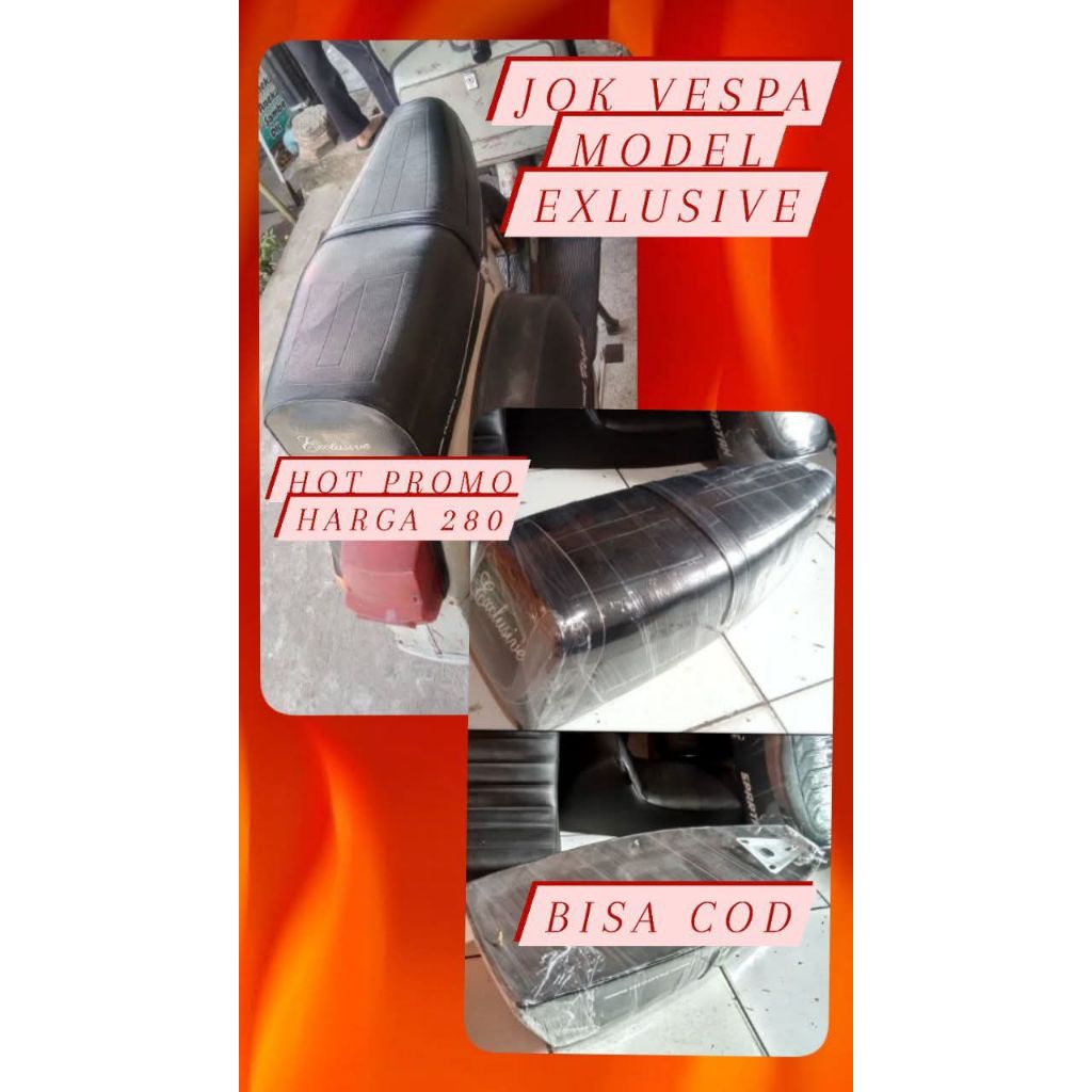 jok vespa model exclusive untuk vespa super, PX, exclusive