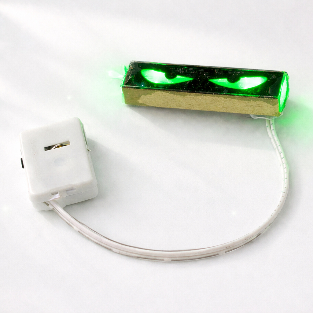 Strobo mata miniatur bus lampu nyala Strobo RGB Strobo mata warna hijau