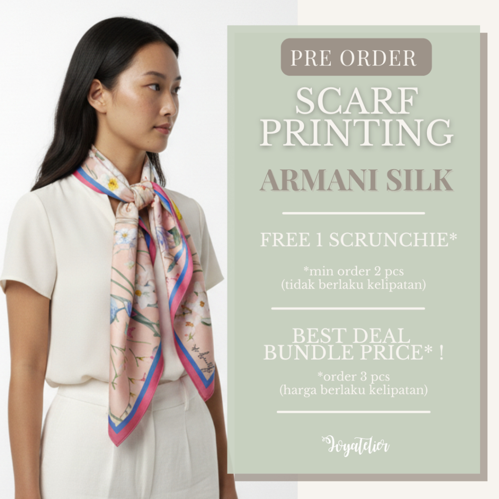 SCARF PRINTING ARMANI SILK IVYATELIER