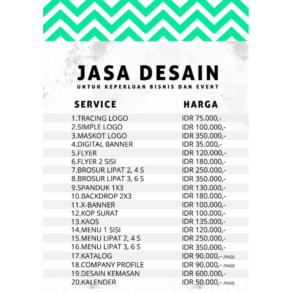 Jasa membuat design grafis, stiker, baju, kalendar dll