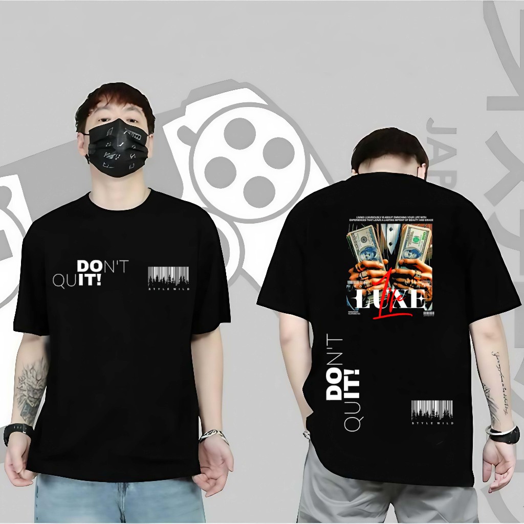 KAOS PRIA DONT QUIT KAOS ANGKA ANGKA VIRAL BAJU PRIA KEREN KAOS PRIA KEKINIAN DAN TRENDY KAOS TERMUR