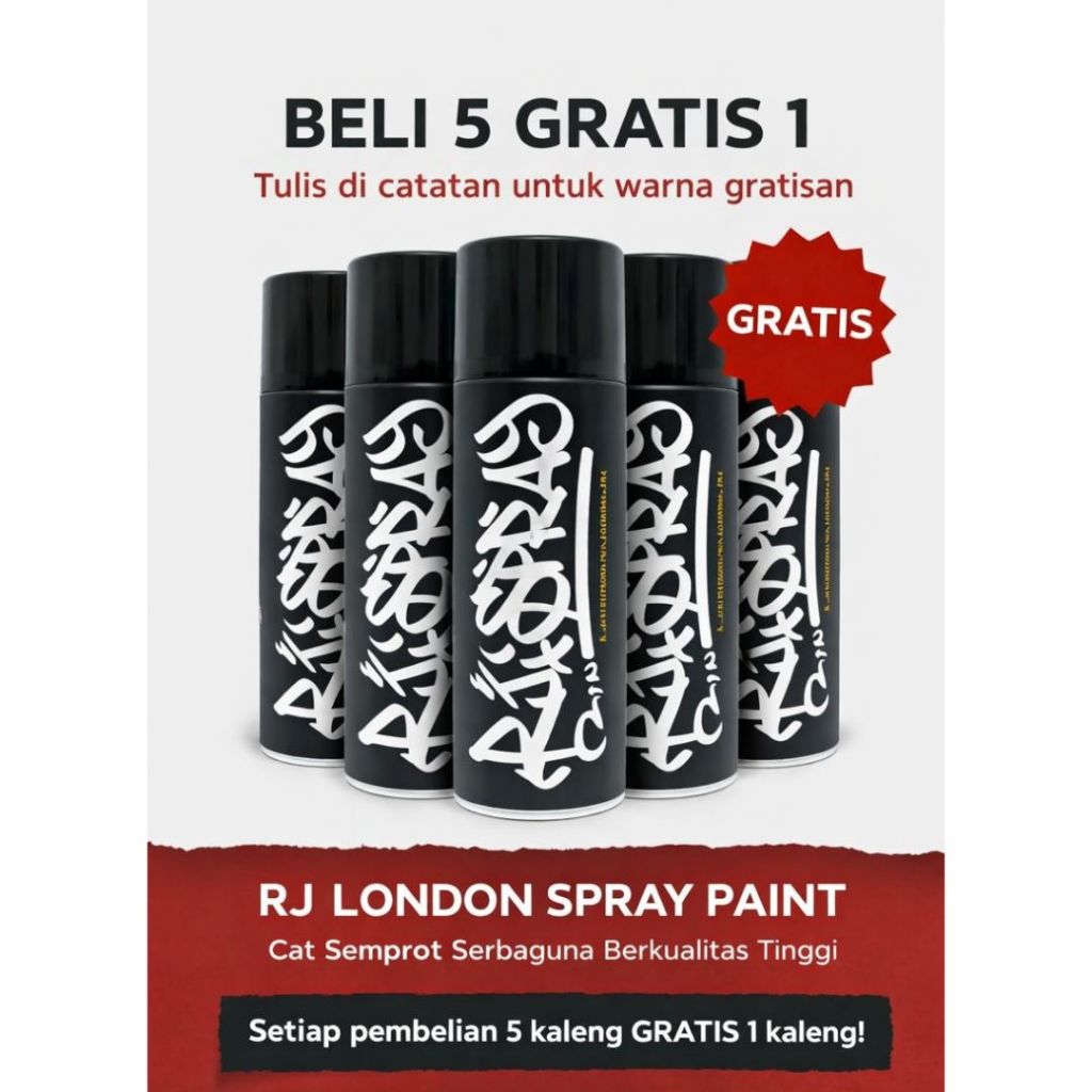 RJ London Graffiti Cat Semprot 300 cc/400 cc Graffiti/Graffiti USA