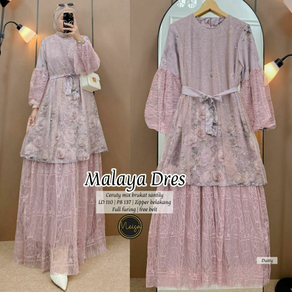 MALAYA DRESS ORI MEISHA /GAMIS KONDANGAN