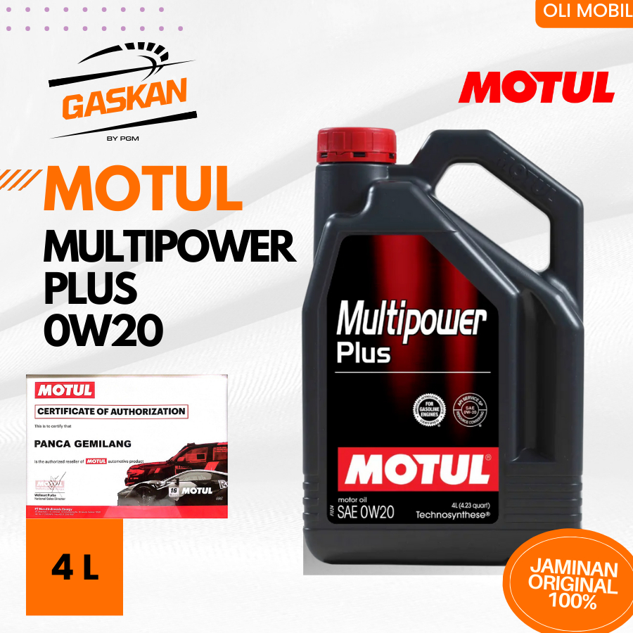 Oli Mobil Motul MULTIPOWER PLUS 0W20 4L Galon (Dijamin Ori 100%)