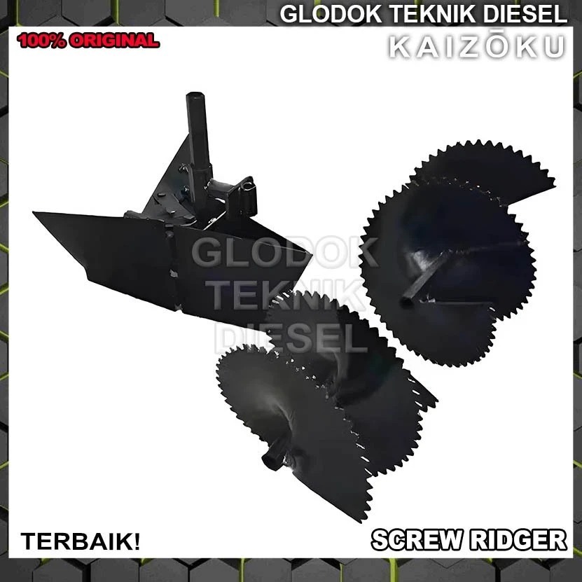 Rotary Tiller Spiral Screw Ridge Ridger Opener Spare Parts Mesin Bajak Sawah Sparepart Metal Iron St