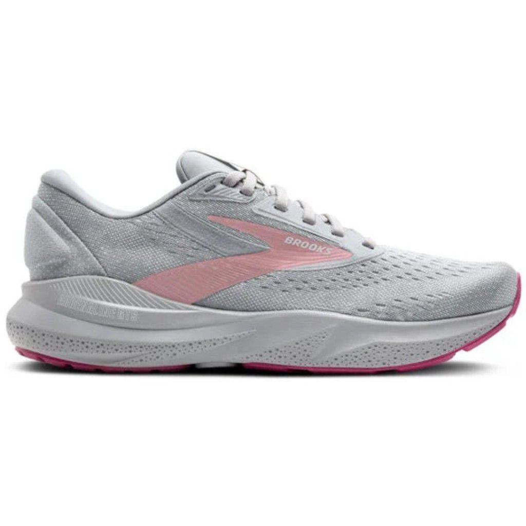 SEPATU RUNNING WANITA BROOKS ADRENALINE GTS 24 GREY PINK ORIGINAL