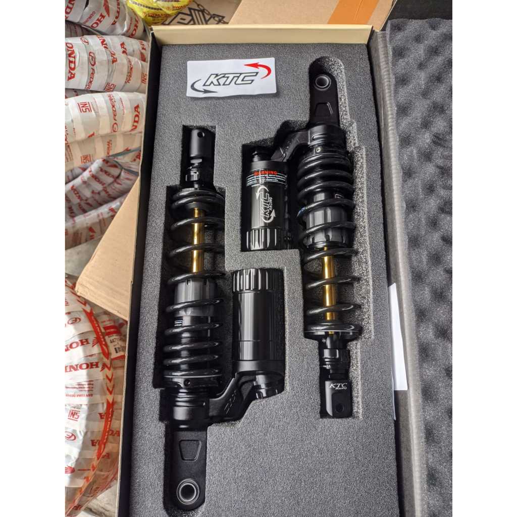 SHOCK SHOCKBREKER NEW KTC RACING EXTREAM BLACK AS GOLD 365 MM PCX 160 ORIGINAL KTC RACING