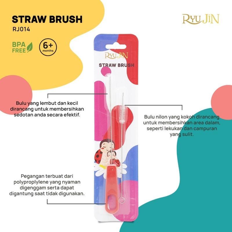 RYUJIN SIKAT PEMBERSIH SEDOTAN STRAW BRUSH ISI 2 PCS RJ014