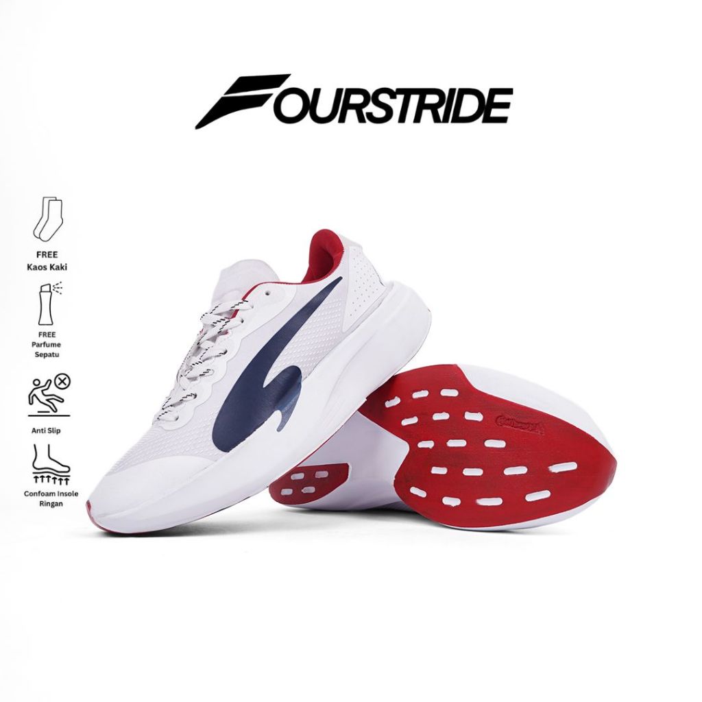 Fourstride - Ignite Sepatu Lari Pria Wanita Sports Shoes Running Shoes Putih