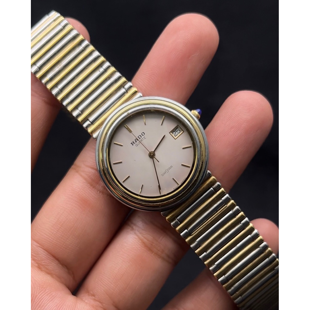 Jam Tangan Vintage Rado Diastar Two Tone