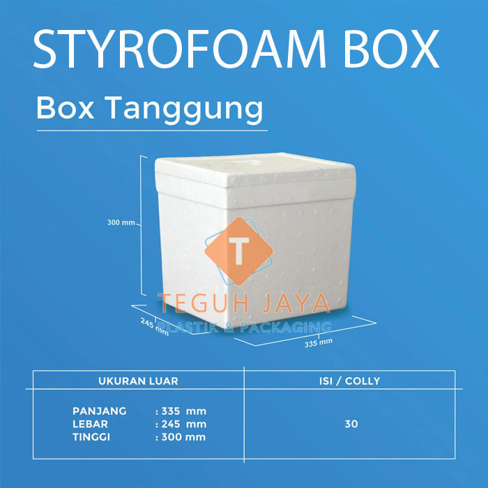 Styrofoam Box Tanggung TG Sterofoam Box 33,5x24,5x30 Kotak Es Gabus 33,5 x 24,5 x 30 Cool Box Buah I