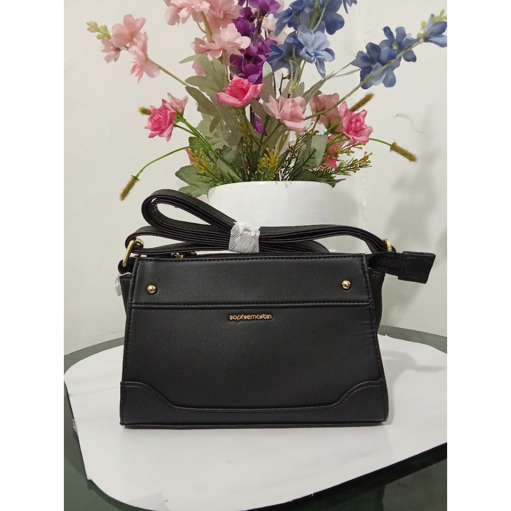 Tas Sophie Martin OLIMPIA SLING BAG warna hitam