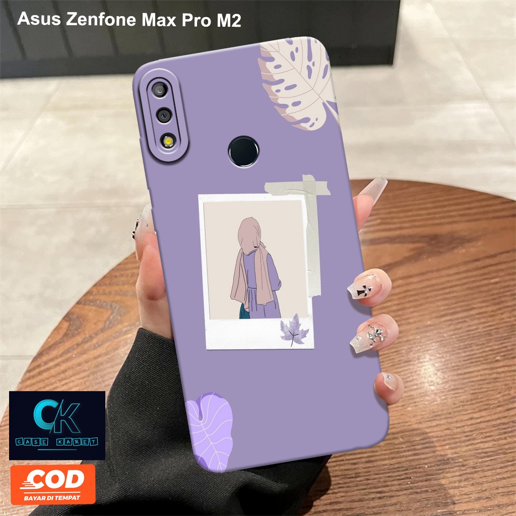 Case Asus Zenfone Max Pro M2 - Casing Hijab - Softcase Candy Case Full Color 3D Silikon TPU