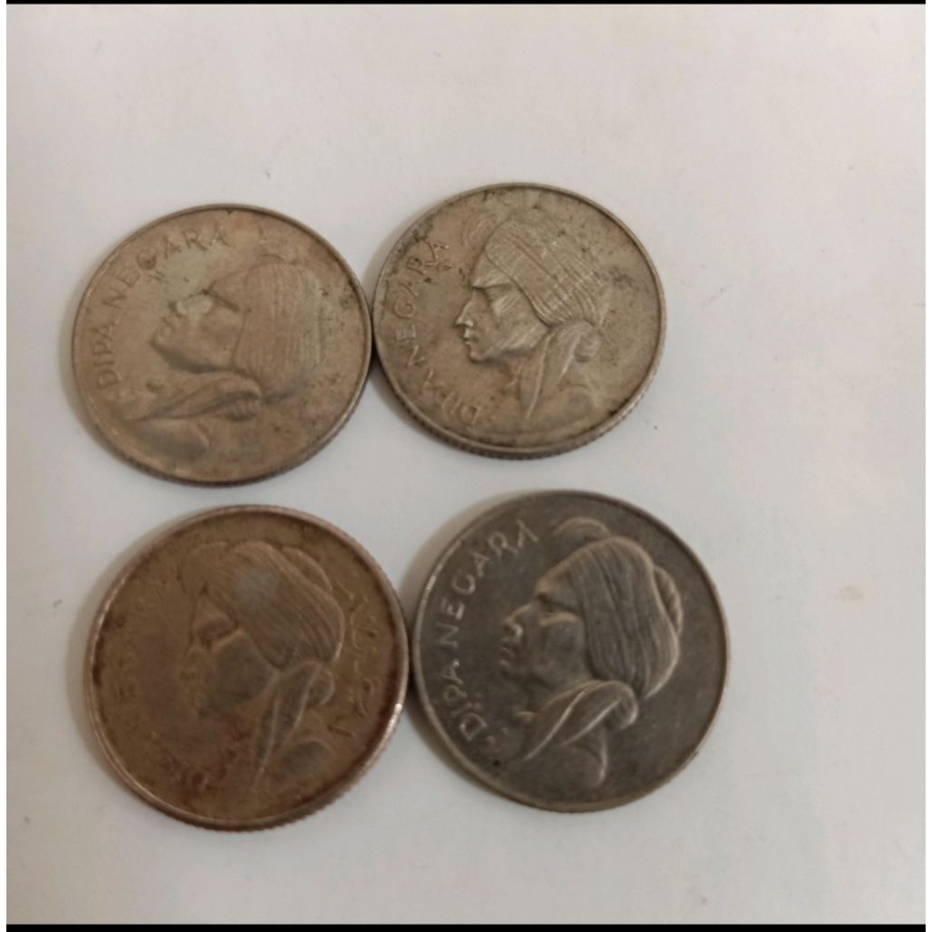 Koin kuno 50 sen Dipanegera th 1952, 1955 isi 4 keping