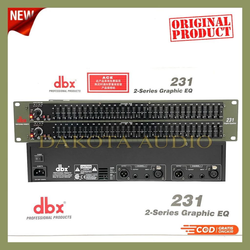Equaliser DBX 231 2-Series Graphic EQ Equalizer DBX 231 - Bisa COD