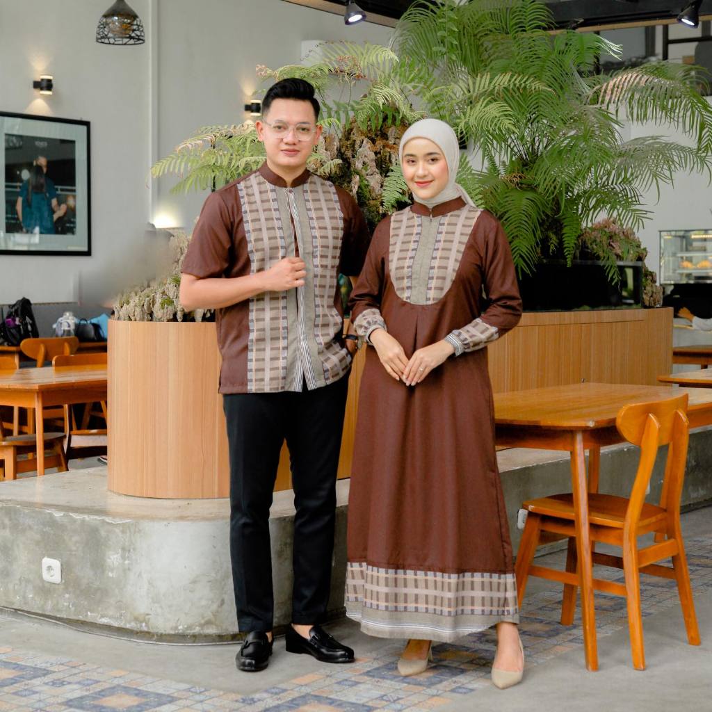 Benang Raja Couple Pria Wanita Koko Dan Gamis Twosides