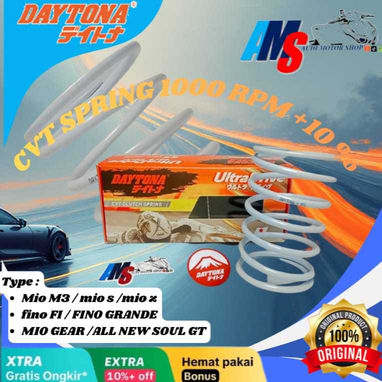 CVT SPRING 1000 RPM +15% UP ORIGINAL 100% DAYTONA YAMAHA MIO M3/MIO Z/ MIO S/ FINO  FI/FINO GRANDE/M