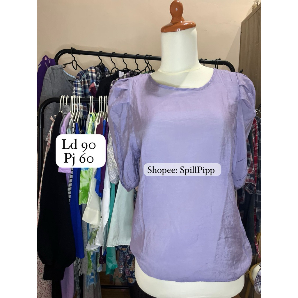 Atasan Warna Lilac (Preloved)