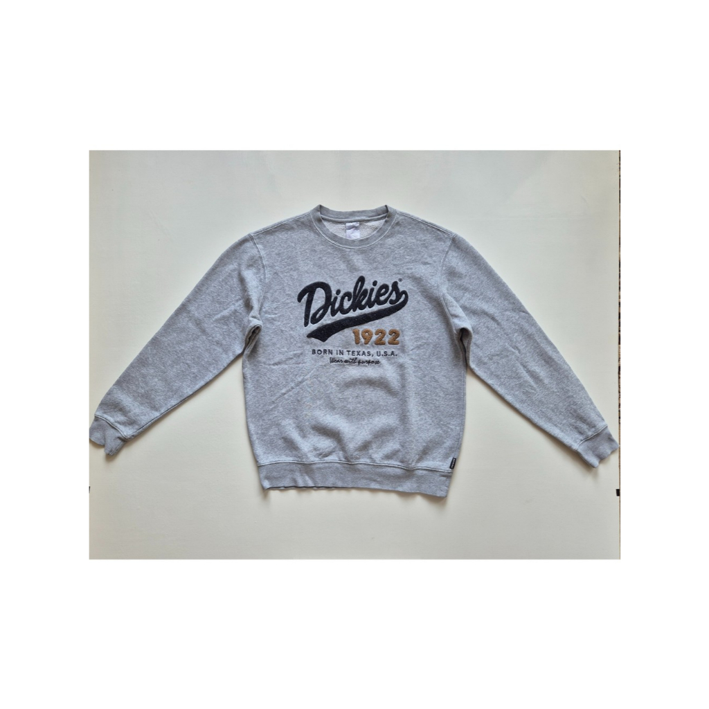 DICKIES 1922 Crewneck Brushed Round Top Sweatshirt Towel Logo m.grey M CN