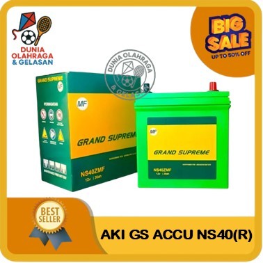ACCU KERING  NS40Z(R) AKI MOBIL GS 12V-35AH Avanza, Xenia, Rush, Grand Max, Carry GRAND SUPREME (KHU