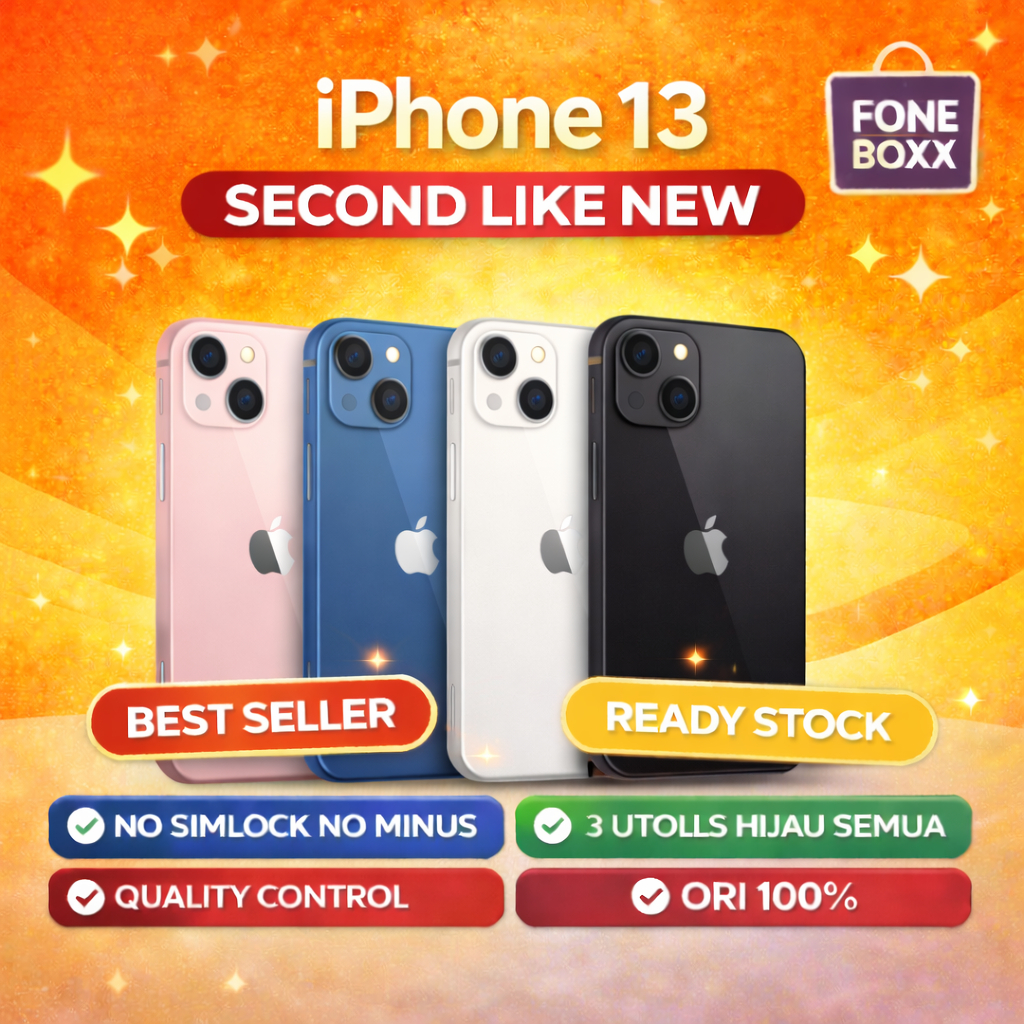 IPHONE 13 128GB 256GB Bisa ALLSIM Good Condition Best Quality 100% Ori NoSimlok No Refurb No Minus