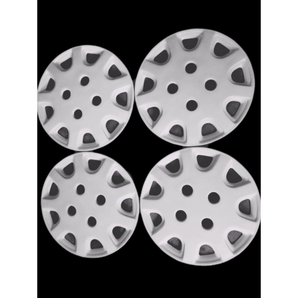 (1set 4 pcs) wildop velg kaleng mobil ring 13 warna putih