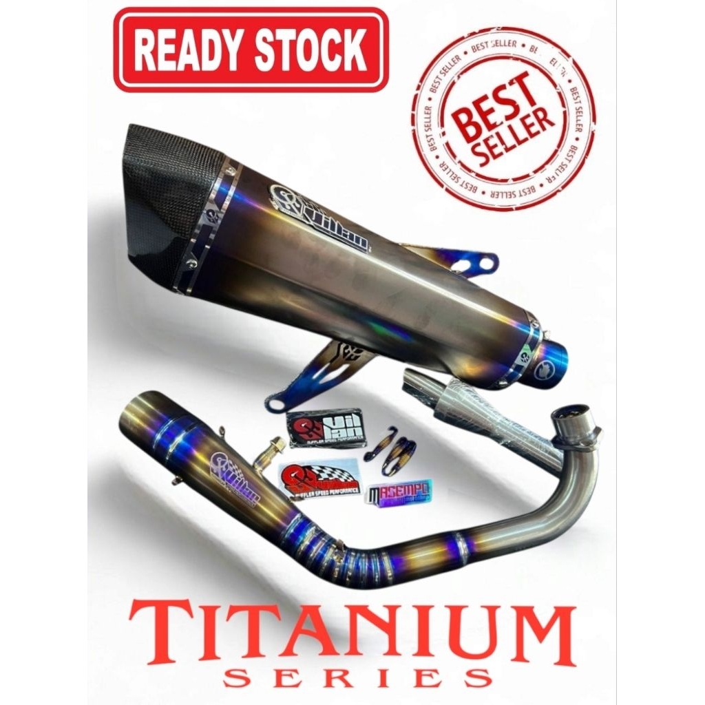 Knalpot Villan rx1 titanium knalpot xmax 250 - 400cc